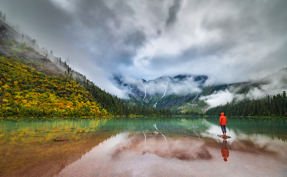 Early fall colors in Glacier National Park.