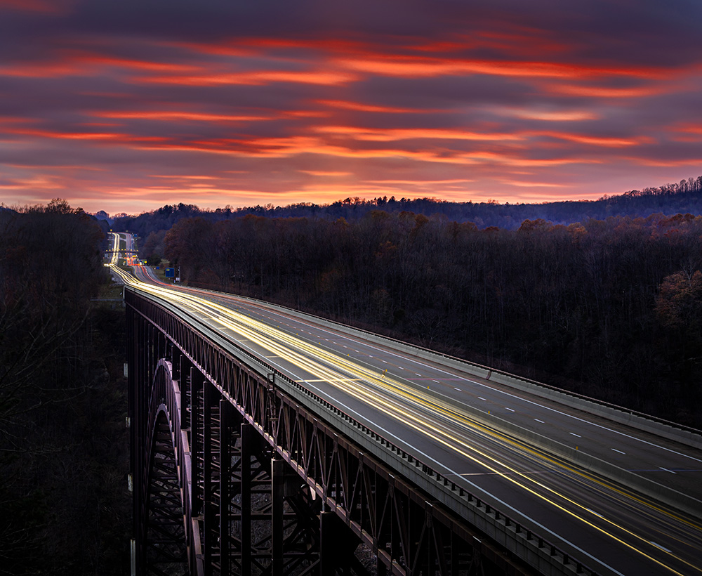 Winter in Virginia and nearby states typically means no foliage and no snow either. Which makes landscape photography not that fruitful. Well, it also makes rare snowfalls and foggy mornings even more precious. And sunsets… Sunsets are the best this time of the year.