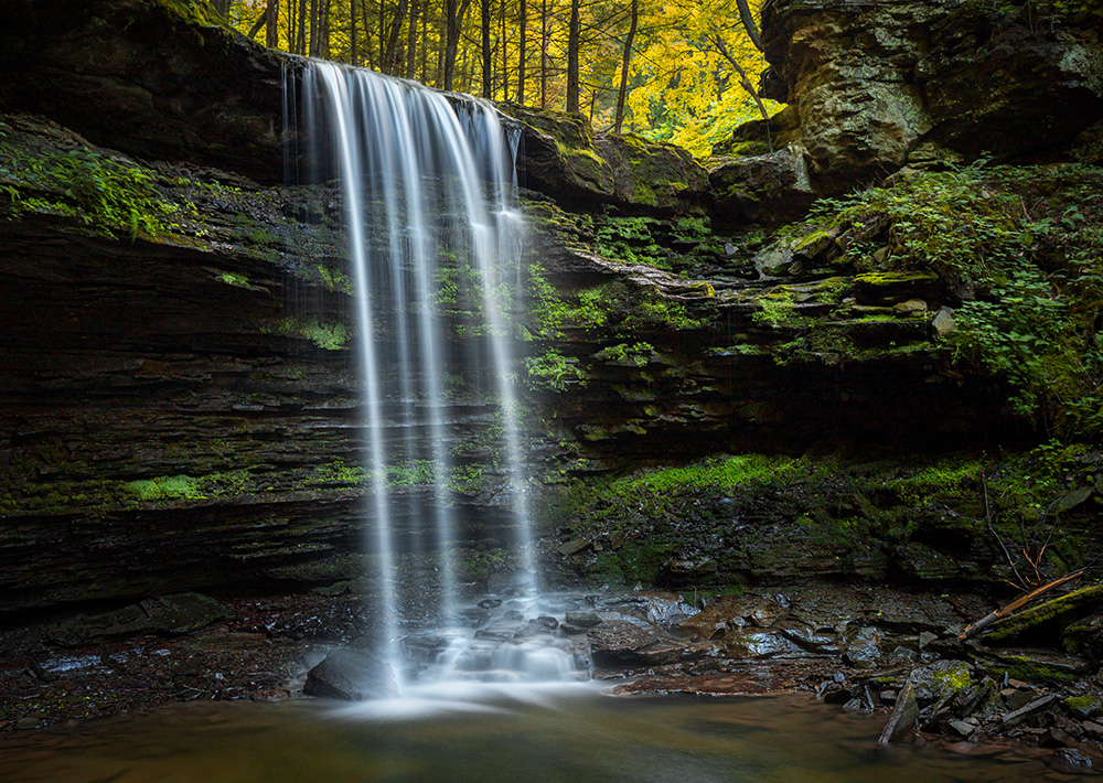 Possibly one of the most photogenic waterfalls in Pennsylvania, especially if you appreciate simplicity.