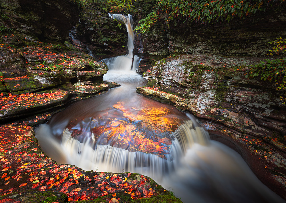 Perspective-wise, this is easily the most unusual waterfall I’ve ever photographed.